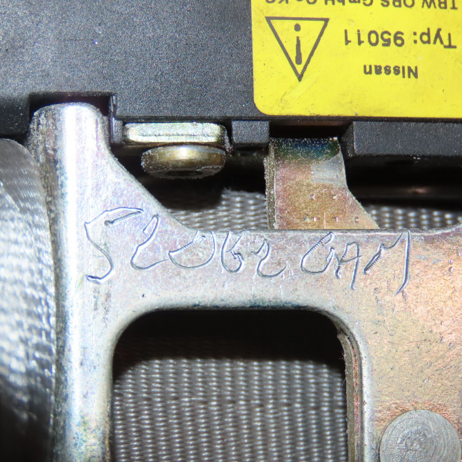 Ceinture avant droite occasion NISSAN MICRA III 86884AY310 6