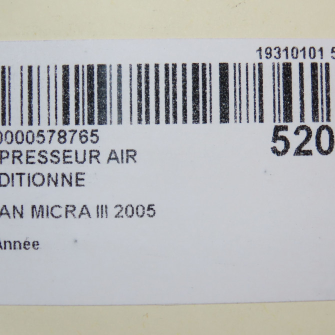 Compresseur air conditionne occasion NISSAN MICRA III 7