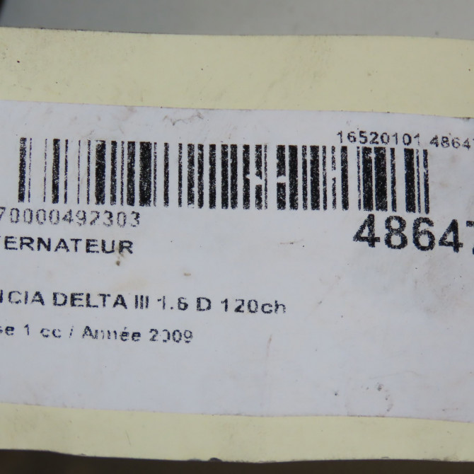 Alternateur occasion LANCIA DELTA III Phase 1 07-2008->... 1.6 D 120ch 71794570 8