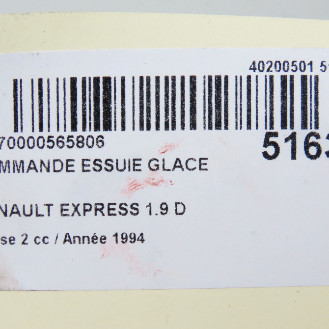 Commande essuie glace occasion RENAULT EXPRESS Phase 2 09-1994->09-1997 1.9 D 65ch 7700305952 5