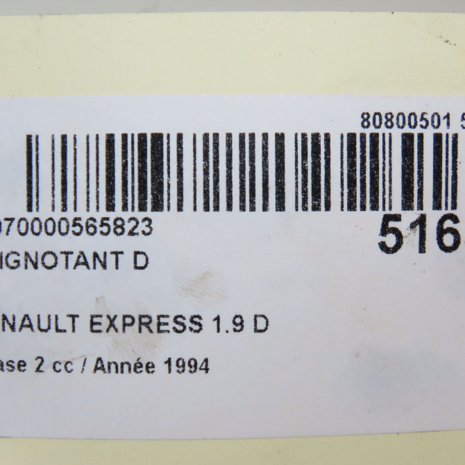 Clignotant droit occasion RENAULT EXPRESS Phase 2 09-1994->09-1997 1.9 D 65ch 7701203558 4