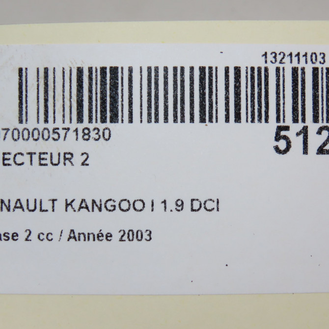 occasion RENAULT KANGOO I Phase 2 03-2003->06-2010 1.9 DCI 8v 85ch 8200100696 5