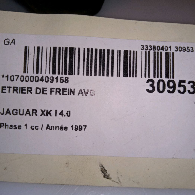 Etrier de frein avant gauche occasion JAGUAR XK I Phase 1 10-1996->12-2005 4.0 5