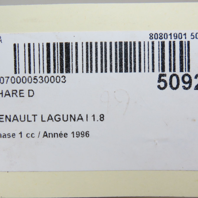 Phare droit occasion RENAULT LAGUNA I Phase 1 01-1994->04-1998 1.8 7701038264 6