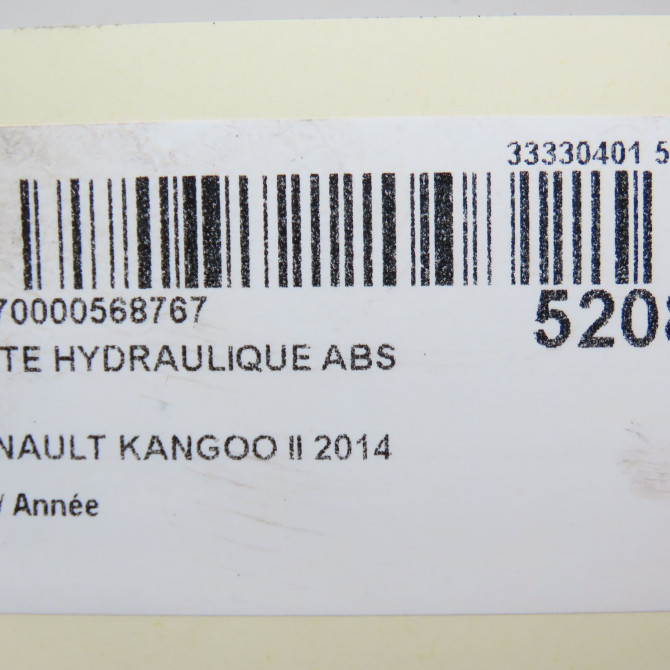 Unité hydraulique ABS occasion RENAULT KANGOO II 476600445R 5