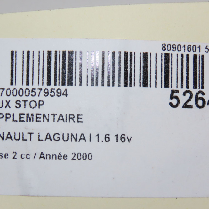 Feux stop supplementaire occasion RENAULT LAGUNA I Phase 2 04-1998->11-2000 1.6 16v 7700425053 5