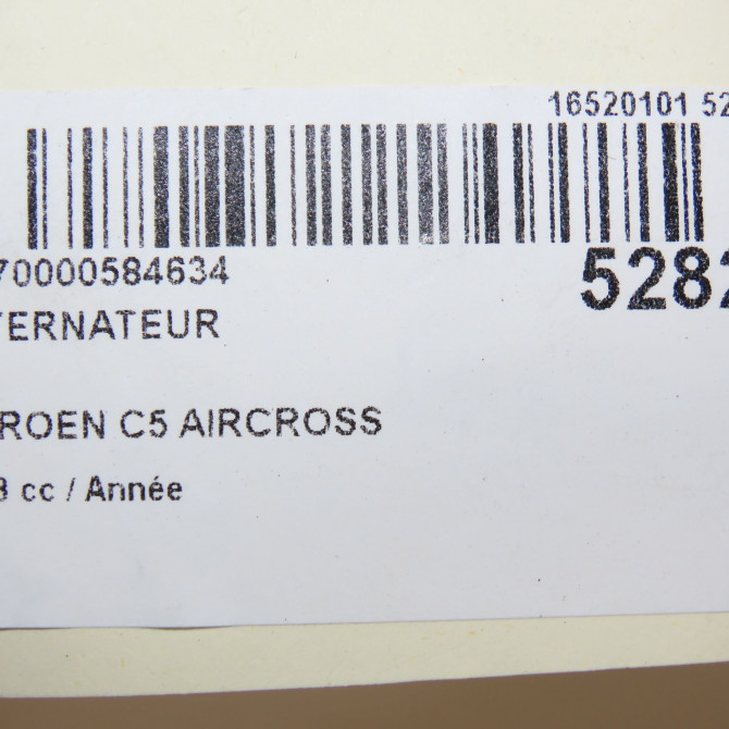 Alternateur occasion CITROEN C5 AIRCROSS 8