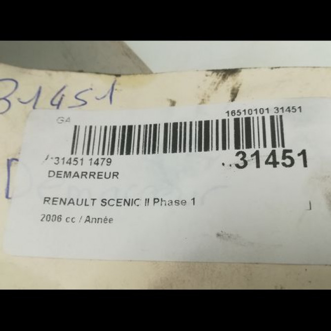 Démarreur occasion RENAULT SCENIC II Phase 1 03-2004->09-2006 8200628426 5