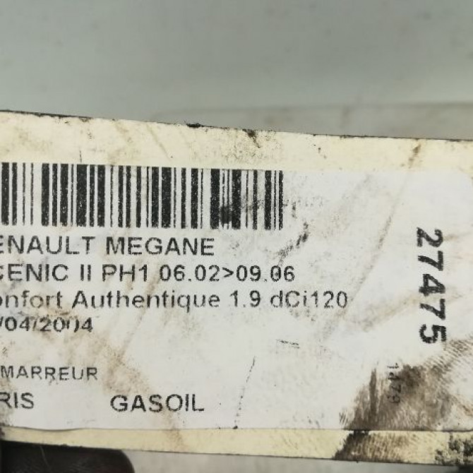 Démarreur occasion RENAULT SCENIC II Phase 1 03-2004->09-2006 1.5 DCI 100ch 8200331251 4