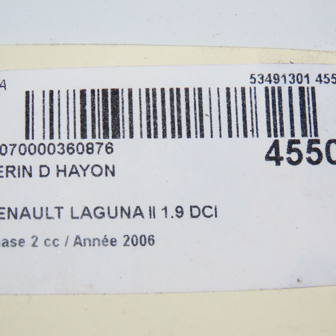 Verin droit hayon occasion RENAULT LAGUNA II Phase 2 03-2005->09-2007 1.9 DCI 125ch 8200000903 3