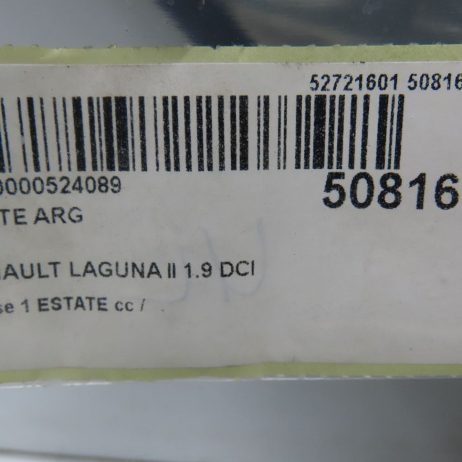 Porte arrière gauche occasion RENAULT LAGUNA II Phase 1 ESTATE 11-2000->03-2005 1.9 DCI 120ch 7751472440 7