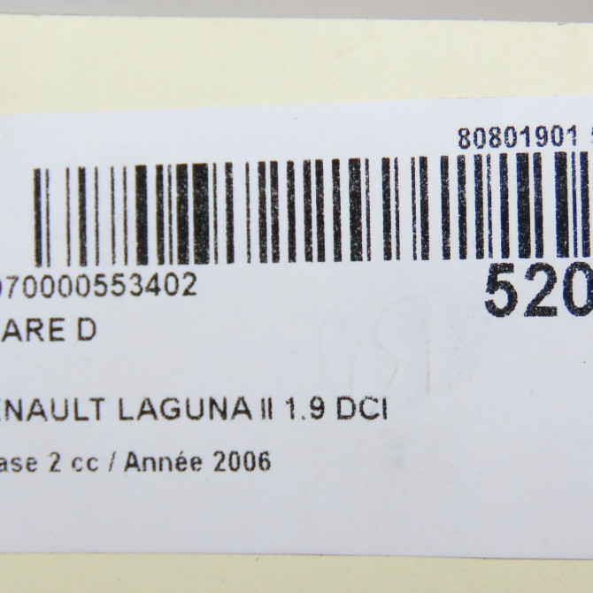 Phare droit occasion RENAULT LAGUNA II Phase 2 03-2005->09-2007 1.9 DCI 120ch 7701061671 6