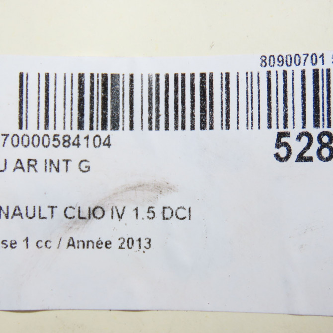 Feu arrière interieur gauche occasion RENAULT CLIO IV Phase 1 07-2012->... 1.5 DCI 75ch 265552424R 4