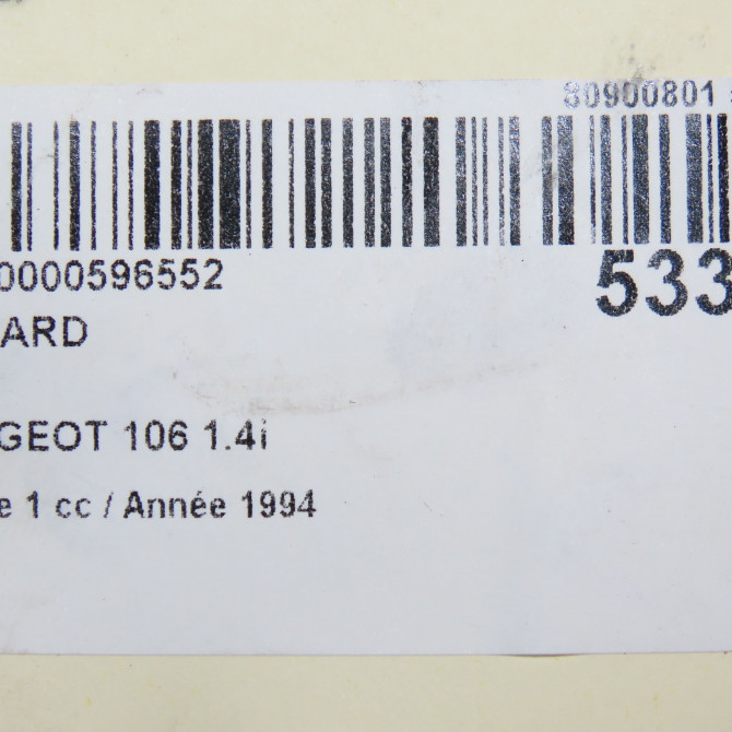 Feu arrière droit occasion PEUGEOT 106 Phase 1 09-1991->04-1996 1.4i 635184 5
