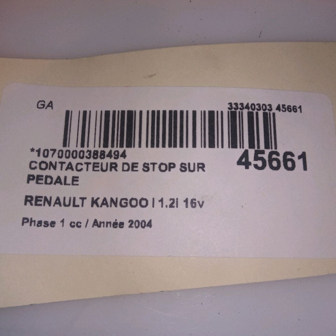 occasion RENAULT KANGOO I Phase 1 09-1997->06-2003 1.2i 16v 75ch 7700414988 4