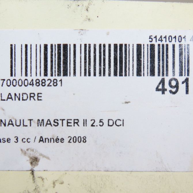Calandre occasion RENAULT MASTER II Phase 3 06-2006->04-2010 2.5 DCI 100ch 7701065760 4