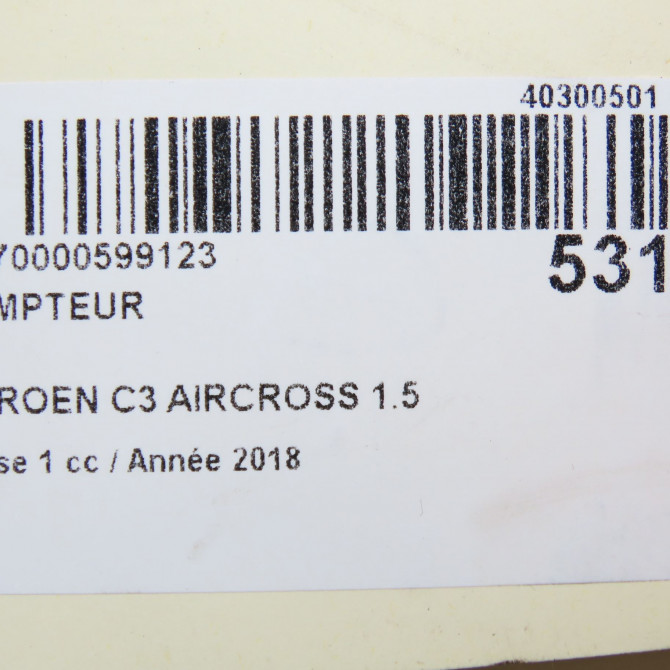 Compteur occasion CITROEN 146 Phase 1 04-1995->04-1999 1.5 BLUEHDI 120ch 9822634680 6