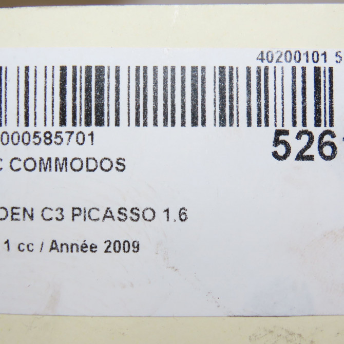 Bloc commodos occasion CITROEN C3 PICASSO Phase 1 02-2009->08-2012 1.6 HDi 16v 90ch 98062015XT 8
