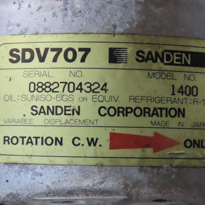 Compresseur air conditionne occasion PEUGEOT 106 Phase 1 09-1991->04-1996 1.4i 6453N1 5