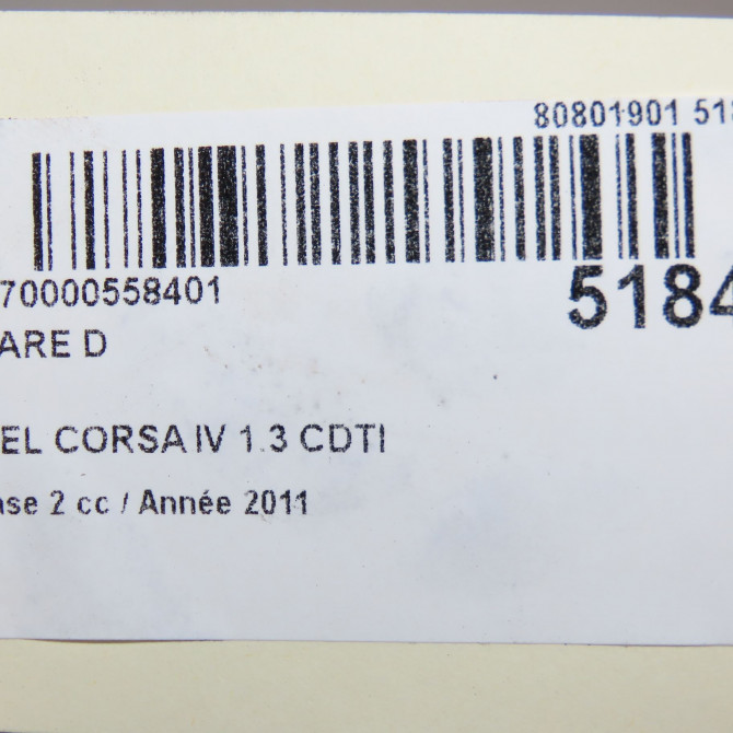 Phare droit occasion OPEL CORSA IV Phase 2 01-2011->03-2015 1.3 CDTI 75ch 95511328 6