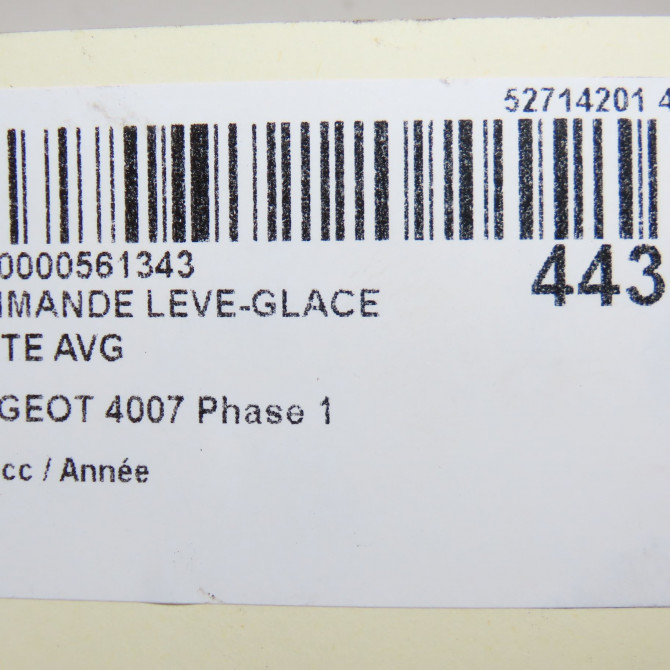 Commande lève-glace porte avant gauche occasion PEUGEOT 4007 Phase 1 07-2007->03-2013 6