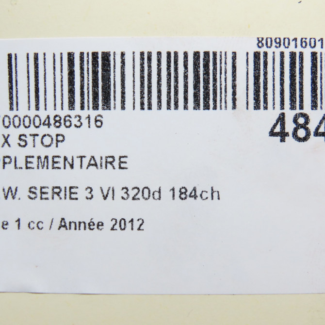 Feux stop supplementaire occasion B.M.W. SERIE 3 VI Phase 1 11-2011->... 320d 184ch 63257259877 5