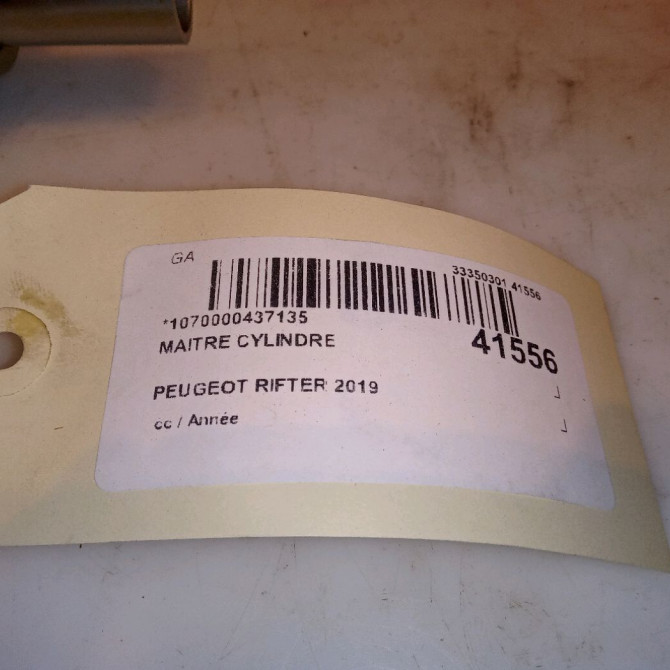 Maitre cylindre occasion PEUGEOT RIFTER 1638051480 5