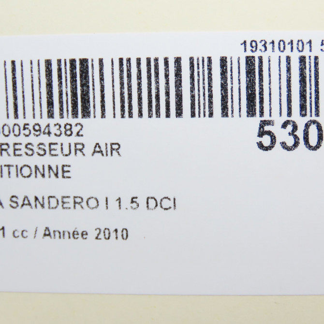 Compresseur air conditionne occasion DACIA SANDERO I Phase 1 06-2008->10-2012 1.5 DCI 85ch 8201025121 7