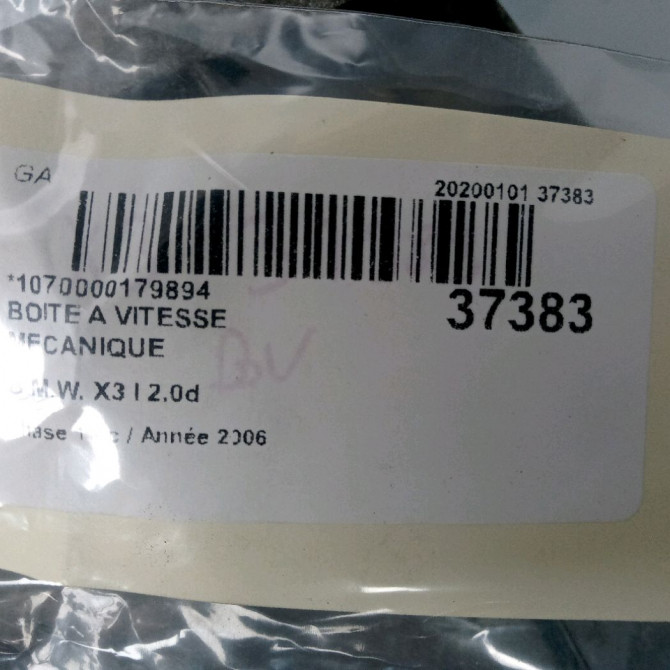 Boîte à vitesse mecanique occasion B.M.W. X3 I Phase 1 01-2004->08-2006 2.0d 23003439814 5