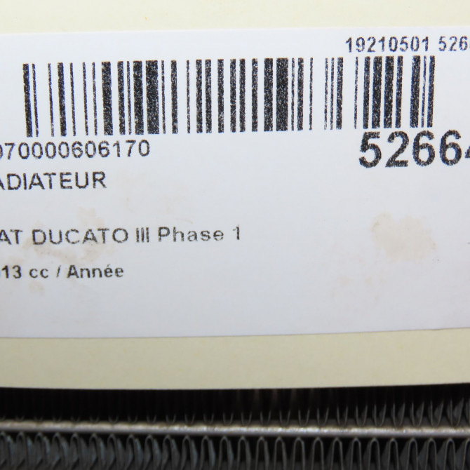 Radiateur occasion FIAT DUCATO III Phase 1 06-2006->10-2014 1349196080 5