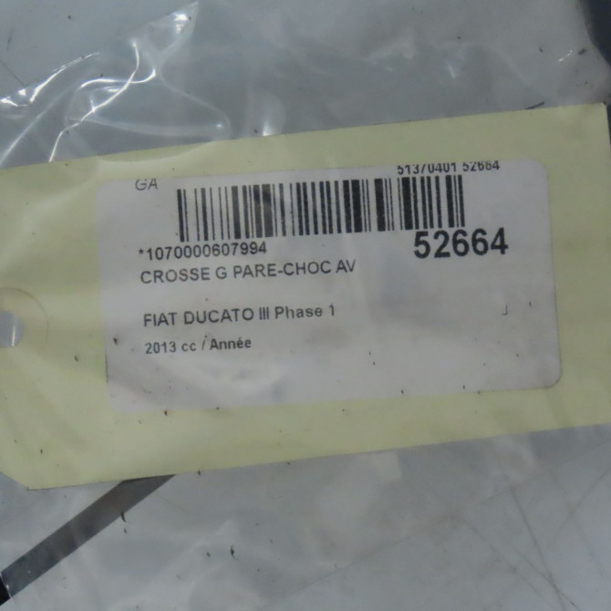 Crosse g pare-choc av occasion FIAT DUCATO III Phase 1 06-2006->10-2014 735423192 5