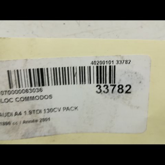 Bloc commodos occasion AUDI A4 II Phase 1 01-2001->11-2004 1.9 TDi 101ch 7