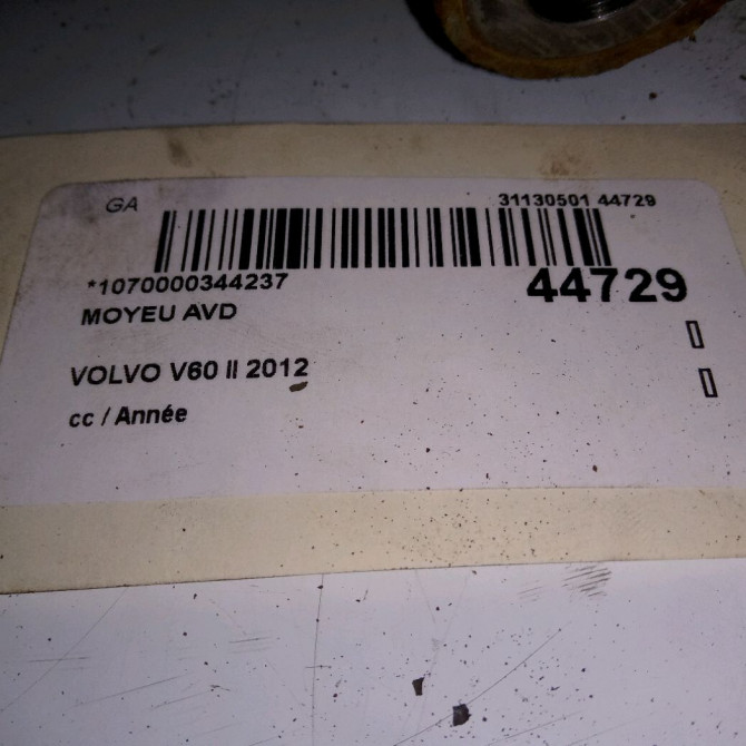 Moyeu avd occasion VOLVO V60 II 3