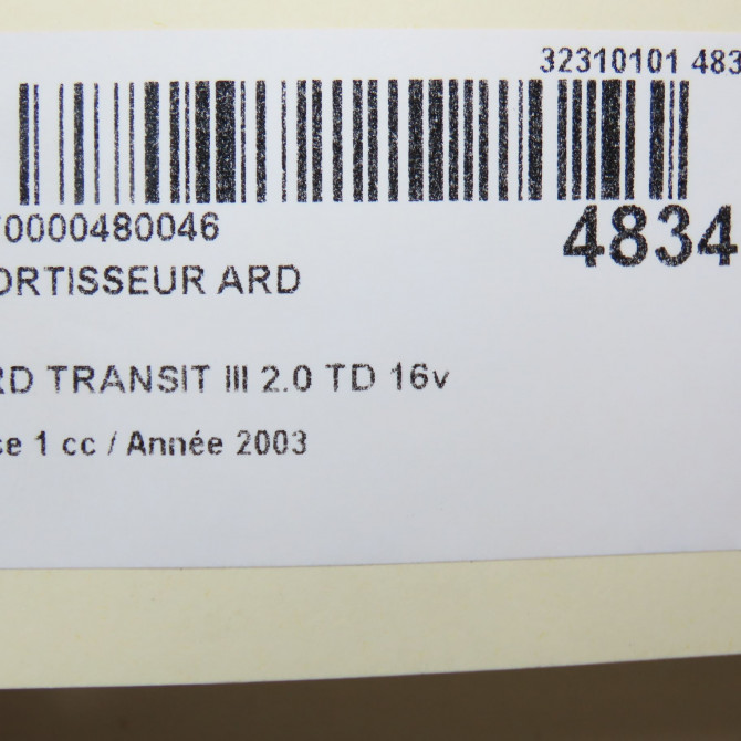 Amortisseur arrière droit occasion FORD TRANSIT III Phase 1 08-2000->09-2006 2.0 TD 16v 100ch 4333502 3