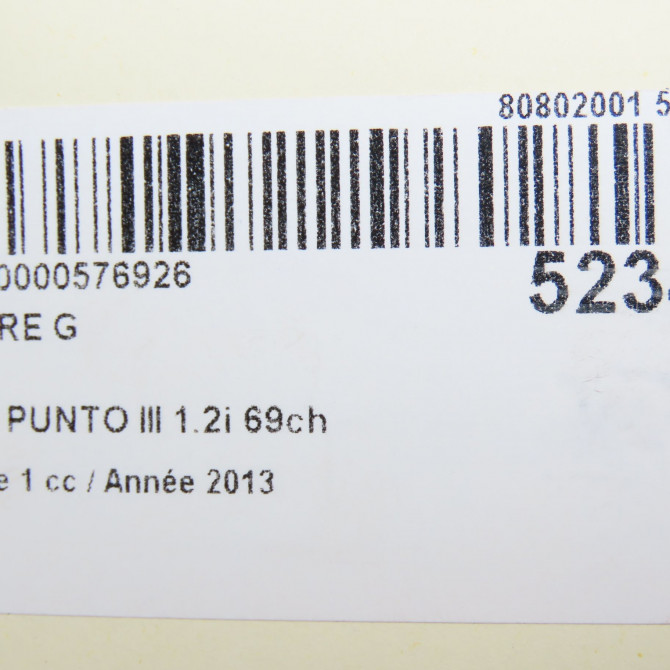 Phare gauche occasion FIAT PUNTO III Phase 1 01-2012->... 1.2i 69ch 51937144 5