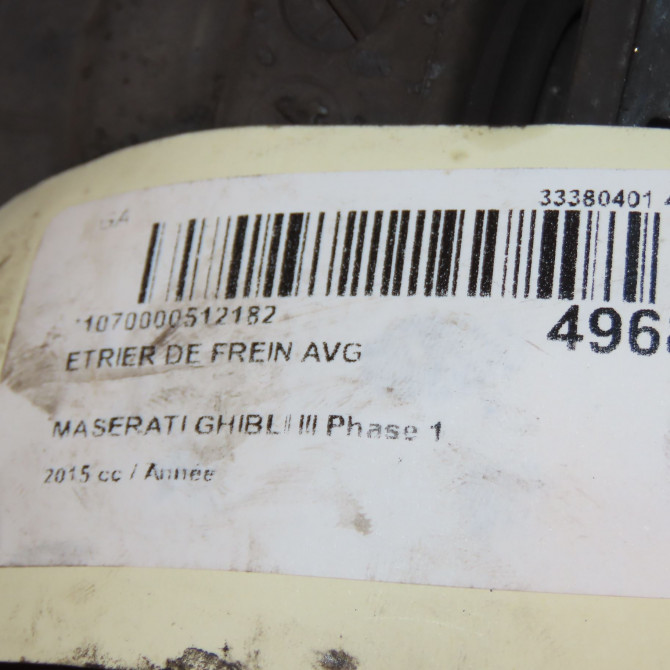 Etrier de frein avant gauche occasion  670009177 3