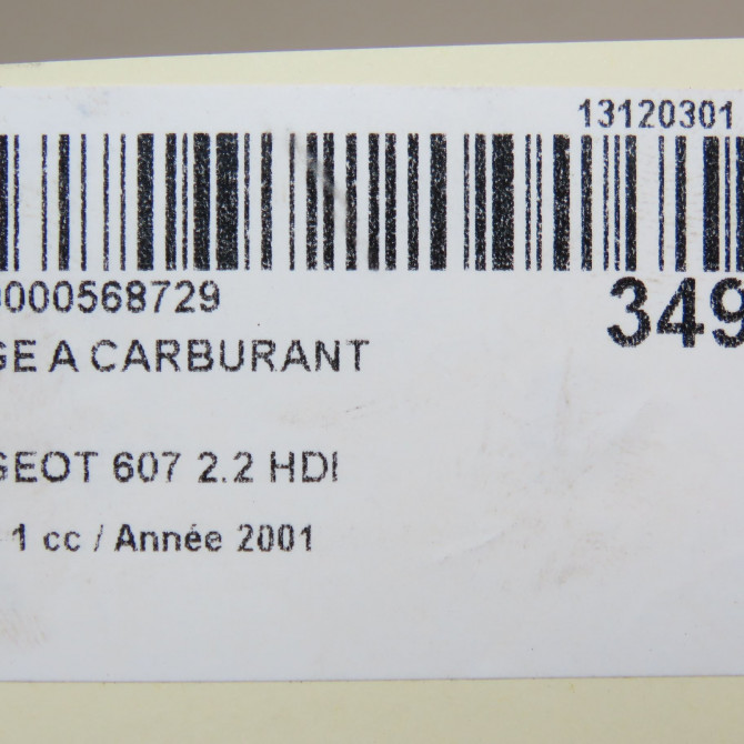 Jauge a carburant occasion PEUGEOT 607 Phase 1 11-1999->09-2004 2.2 HDI 7
