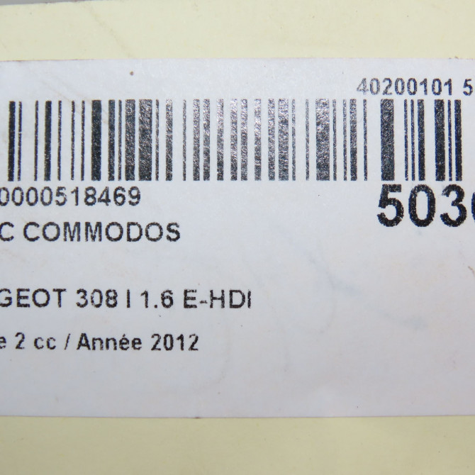 Bloc commodos occasion PEUGEOT 308 I Phase 2 04-2011->12-2014 1.6 E-HDI 112ch 98062014XT 7