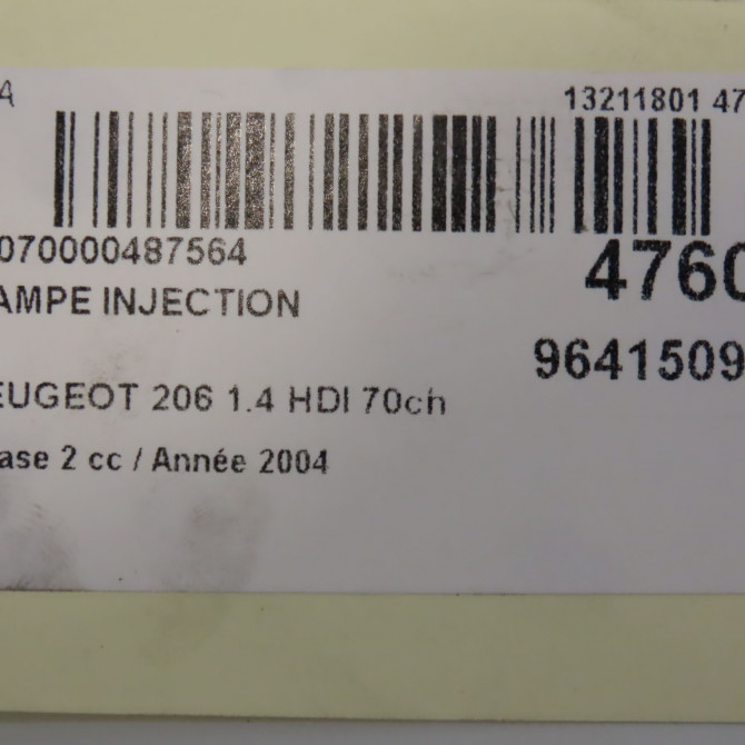 Rampe injection occasion PEUGEOT 206 Phase 2 02-2003->02-2009 1.4 HDI 70ch 1570C5 6