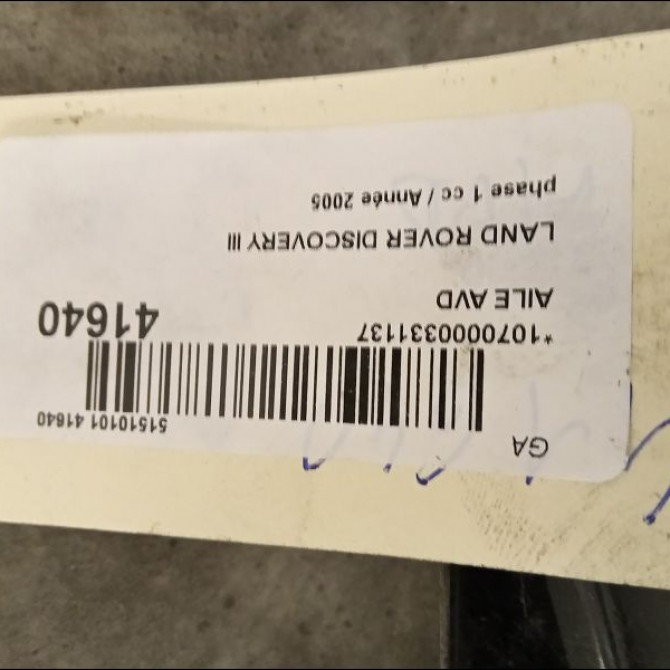 Aile avant droite occasion LAND ROVER DISCOVERY III Phase 1 04-1995->04-1999 2.7 TD 190ch 2