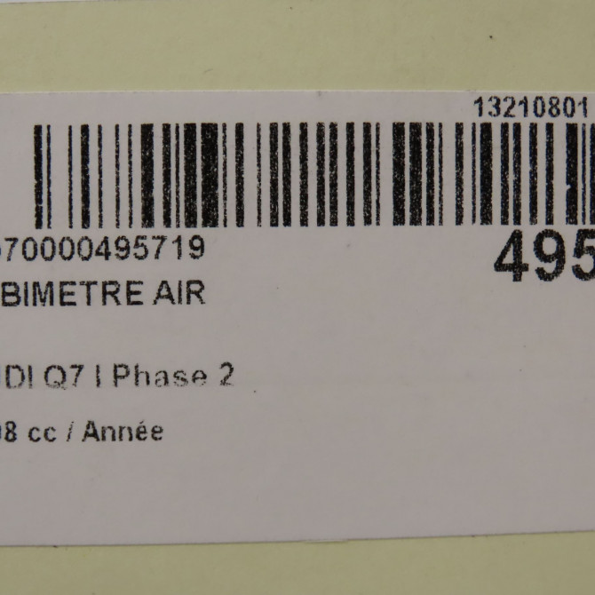 Debimetre air occasion AUDI Q7 I Phase 2 04-2009->04-2015 59906461K 6
