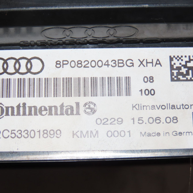 Commande de chauffage occasion  8P0820043BMXHA 5