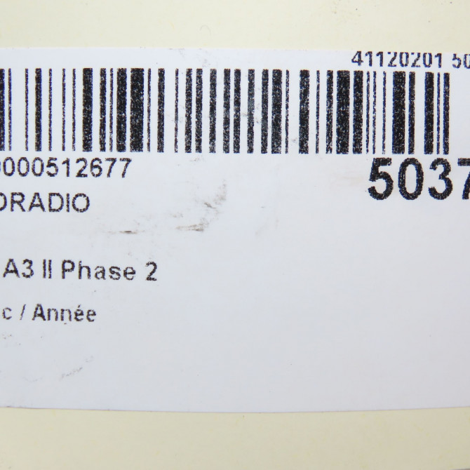 Autoradio occasion AUDI A3 II Phase 2 06-2008->07-2012 8P0057185B 7