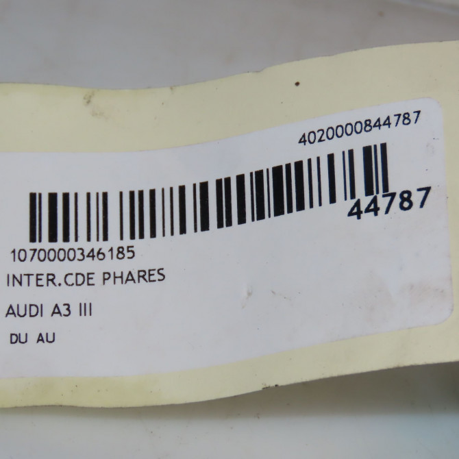 Interrupteur commande de phares occasion AUDI A3 III 8V0941531AE5PR 4