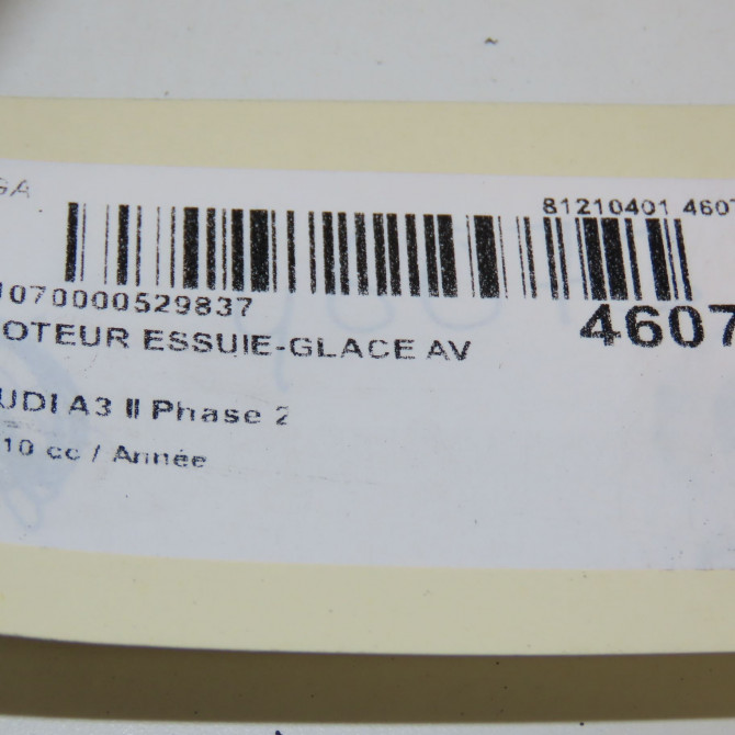 Moteur essuie-glace avant occasion AUDI A3 II Phase 2 06-2008->07-2012 8P1955023L 6
