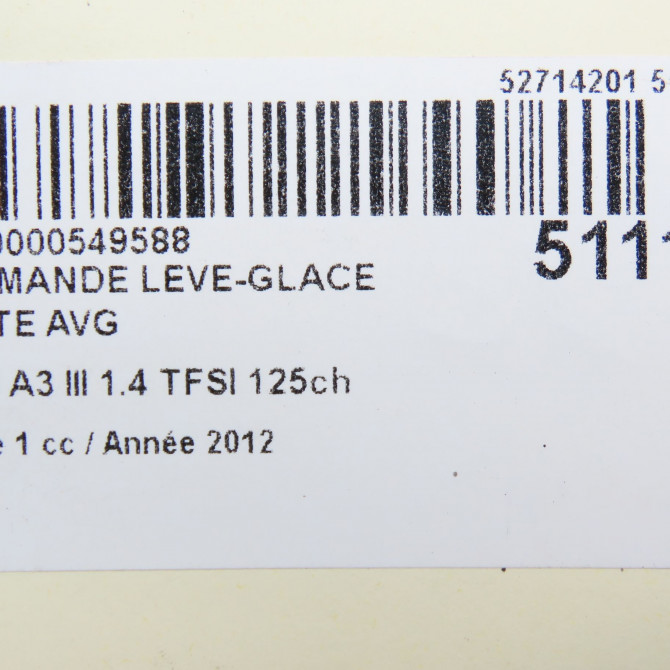 Commande lève-glace porte avant gauche occasion  8V0959851B 5