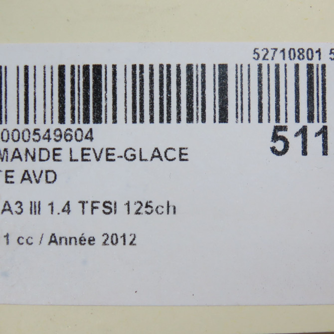 Commande lève-glace porte avant droite occasion  8V0959855 4