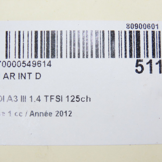 Feu arrière intérieur droit occasion  8V3945094B 6