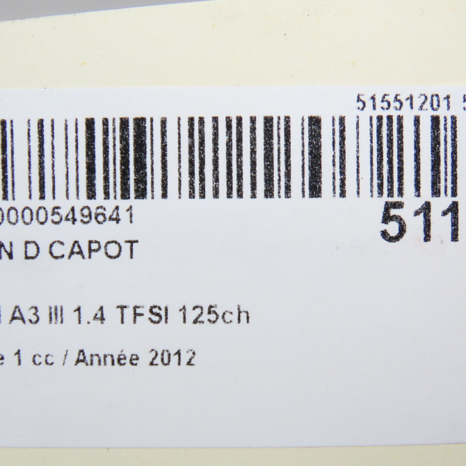 Verin d capot occasion  8V0823359 4