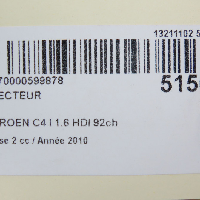 Injecteur occasion CITROEN C4 I Phase 2 07-2008->10-2010 1.6 HDI 92ch 5
